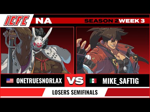 OneTrueSnorlax (Nagoriyuki) vs Mike_Saftig (Sol) Losers Semifinals - ICFC GGST NA Season 2 Week 3