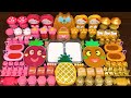 PINK Vs GOLD Mixing Random Into GLOSSY Slime Satisfying Slime Video 395
