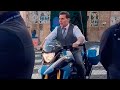 TOM CRUISE STUNTS WITH POLICE BIKE IN ROME FILMING MISSION IMPOSSIBLE 7 MI7