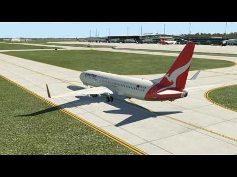 Qantas Airlines 525 Brisbane to Sydney | 737-800 Zibo Mod
