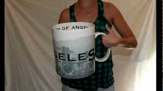 Giant Starbucks Mug For Sale on Ebay! HUGE 2 1/2 Gallon Los Angeles City Mug $0.01