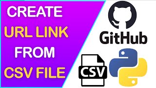 Create URL LINK for your DATA from CSV files for python and data science