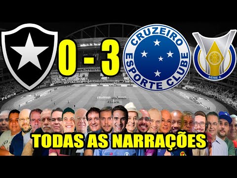 Todas as narrações - Botafogo 0 x 3 Cruzeiro | Brasileirão 2024
