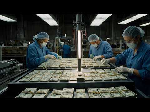 American Money Factory: US Dollar Banknotes And Quarters Production Process - How is a dollar made?