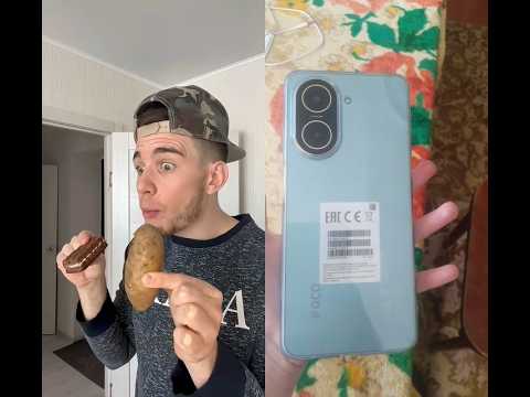Poco C71 Рома, что полезнее пирожное или картошка? Android 15 (Видео рофл)
