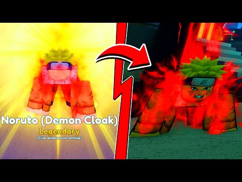EITA ! SHOWCASE DO NOVO NARUTO DEMON CLOAK NO ANIME ADVENTURES !!!