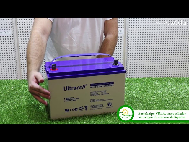 Batería AGM 12V 115Ah Ultracell UC-115-12