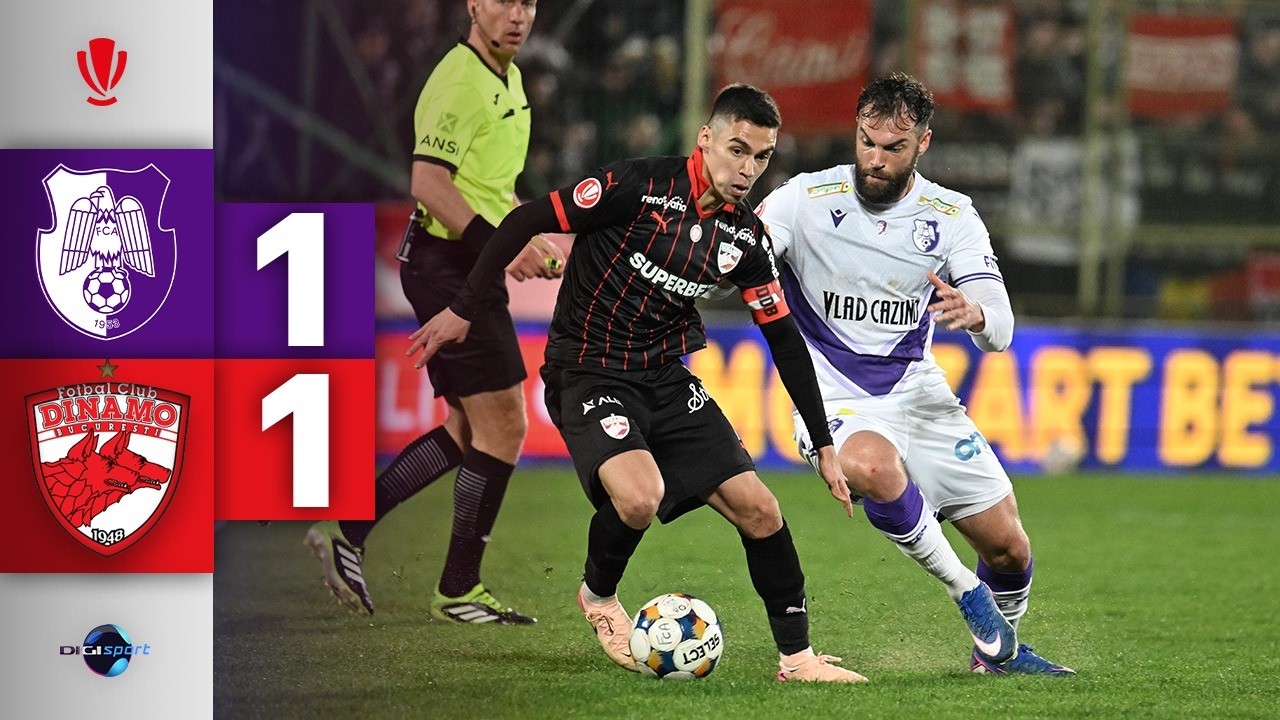Argeș Pitești vs Dinamo București Highlights