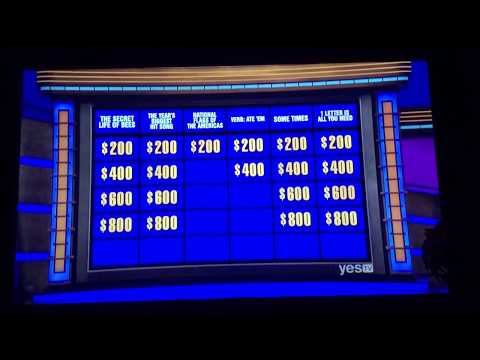 Jeopardy, James Holzhauer bets “all the cheddar” on the 1st Daily Double 😜🧀 (5/27/19)