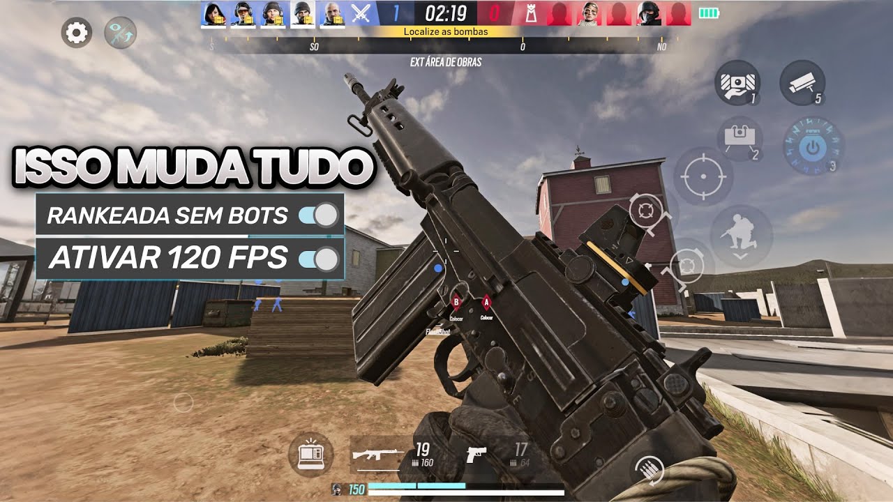 AGORA SIM! um NOVO RAINBOW SIX MOBILE SEM BOTS e em 120FPS