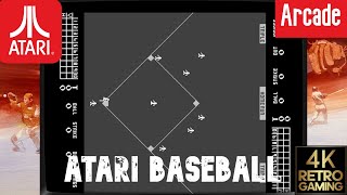 Baseball Arcade ( Atari 1979 ) 4k Gameplay