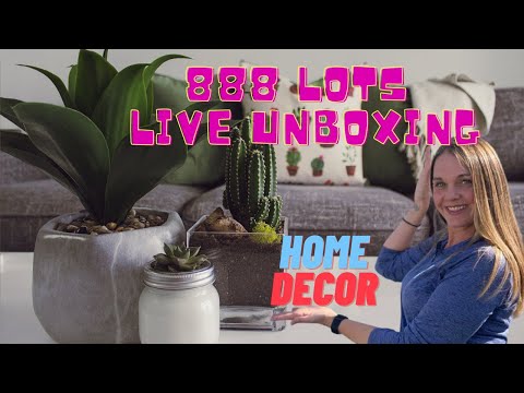 Live Unboxing 888 Lots Home Decor