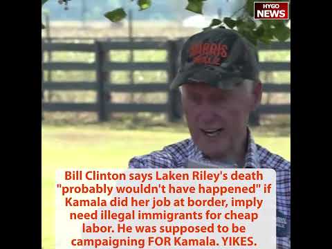 Bill Clinton quiet part out loud: lowest birthrate, somebody to grow economy; Kamala on immigration