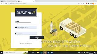 Signing into the DUKE.ai Admin Portal