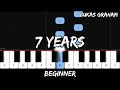 Lukas Graham - 7 Years - Easy Beginner Piano Tutorial - For 1 Hand