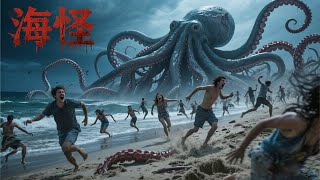 Download lagu 【灾难电影】变异巨型章鱼登陆人类沙滩，游客惨遭长触手袭击！#海怪 #惊悚 #怪兽 #灾难 #电影 #movie #电影派对 #变异 mp3