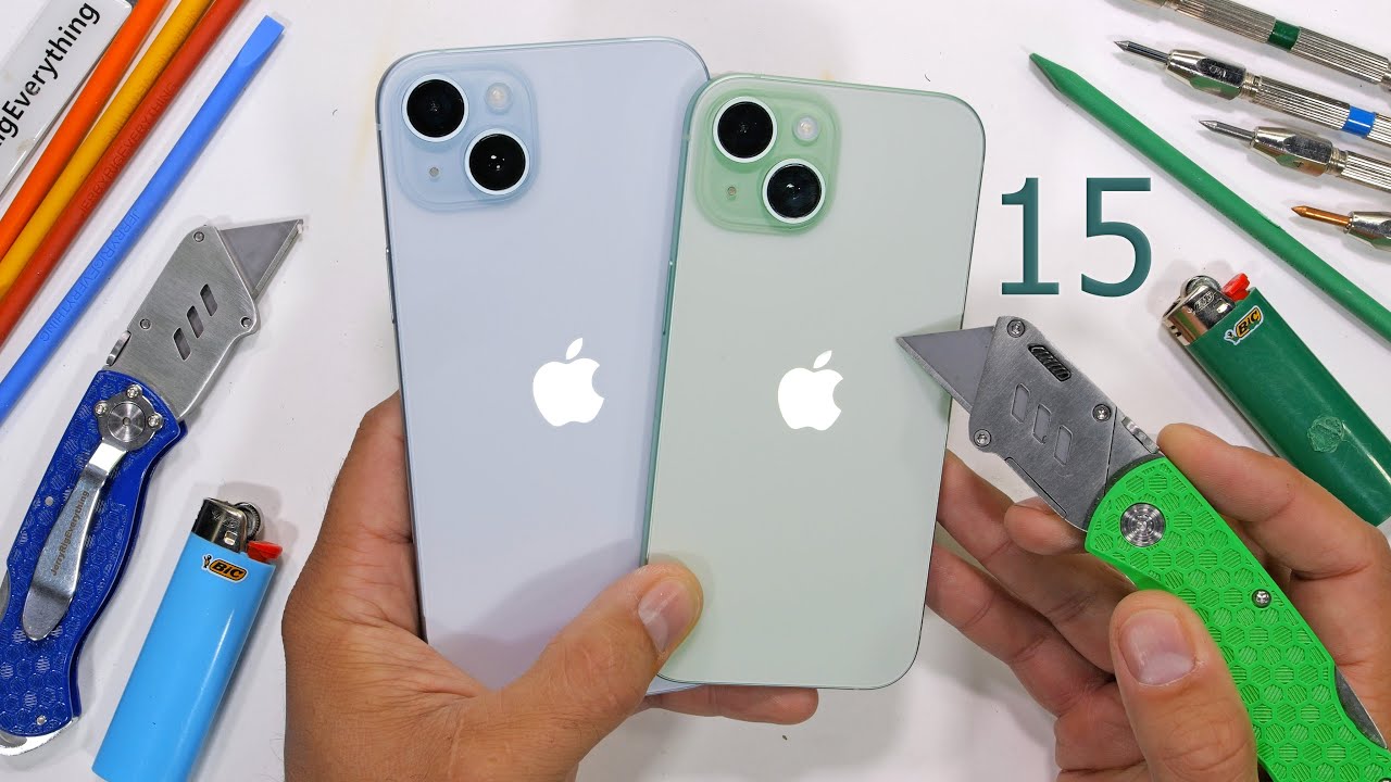 iPhone 15 Durability Test - is Aluminum better than Titanium?!
