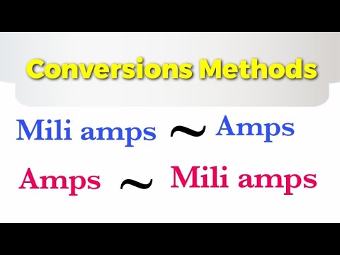 Amps To Milliamps