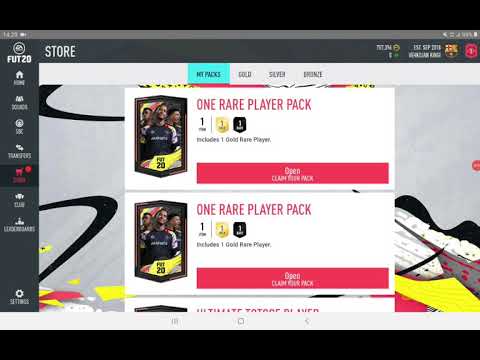 Fifa 20 pakettien avaus osa 18 ultimate tots paketti