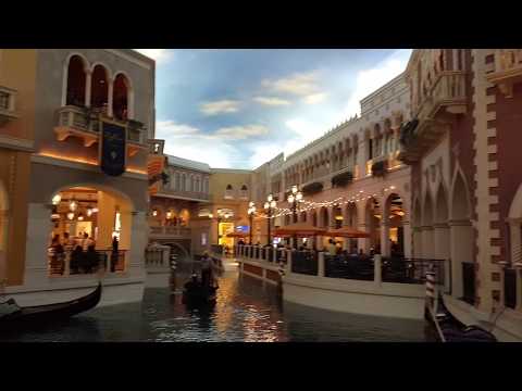 Beautiful view of Grand Canal shoppes at The Venetian Hotel Las vegas (September 2017)