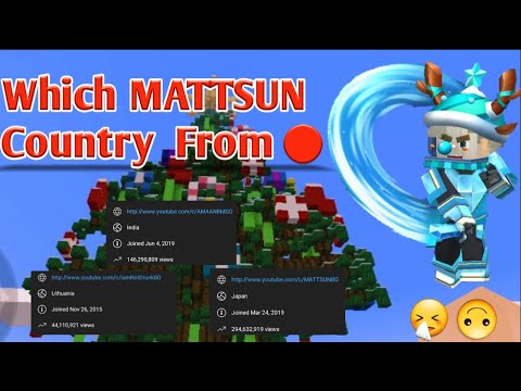 How to know Which Country MATTSUN from or other Youtuber