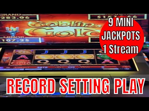 RECORD Setting 9 Mini Jackpots in the SAME Live Stream on GOBLIN's GOLD "Shrek" Game