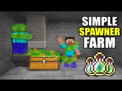 Peter Spy Gaming - Minecraft Zombie & Skeleton Mob Spawner Xp Farm 1.20 | Easy Xp Farm