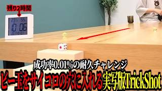 33歳になる前に成功しろ！ビー玉をサイコロの穴に入れる耐久チャレンジ【実写/ズズ/生配信切り抜き】#trickshots