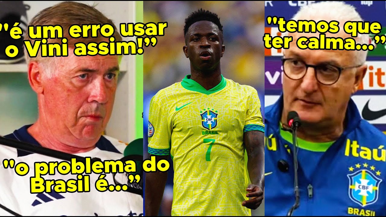 🚨PEGOU PESADO! ANCELOTTI DESABAFA SOBRE CRITÍCAS AO VINI JR NA SELEÇAO BRASILEIRA!