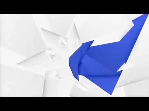 Club Visuals 736 - White & blue motion background loop