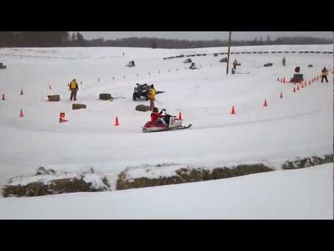 Northern Vintage Snowmobile Race Series Sugar Camp WI Main 1-28-12