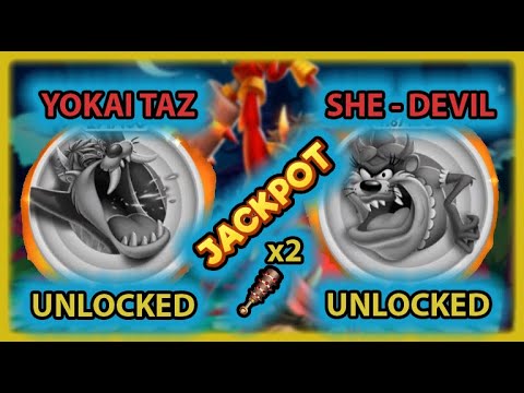 "YOKAI TAZ" & "TASMANIAN SHE-DEVIL" unlocked! - Looney Tunes World of Mayhem