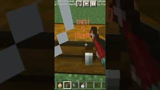 HOW TO LOCKED CHEST IN MINECRAFT #shorts #gaming #minecraft #hack #viral