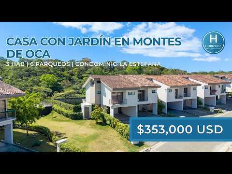 Venta Casa con Jardín en Montes de Oca Condominio La Estefana 3 Habitaciones 6 Parqueos noj1243dm