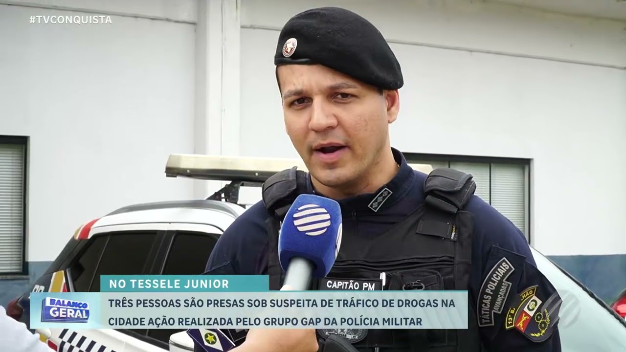 PM prende três por tráfico no bairro Tessele Júnior em Lucas do Rio Verde