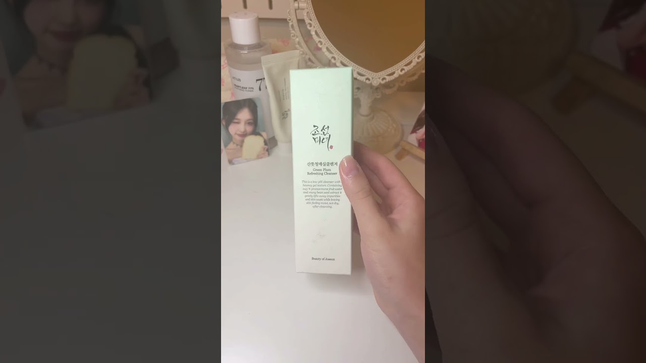 Beauty of joseon green plum refreshing cleanser (not an ad) #wonyoungism #coquette #skincare