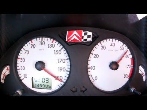 Citroen Saxo 1.6 8v VTS 0-210 Km/h Acceleration