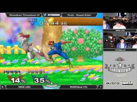 Melee Showdown Throwdown #1 - Pools: Round Robin - NMW (C. Falcon) vs MIOM|Scar (C. Falcon)