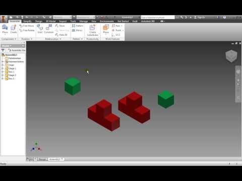 Autodesk Inventor 2014 A look At Creating Basic Assemblies