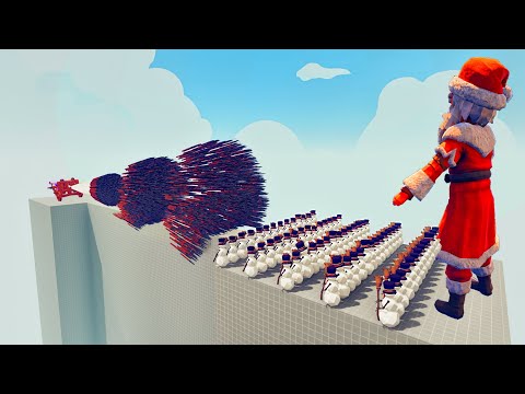 100x SNOWMAN + GIANT SANTA vs EVERY GOD - Totally Accurate Battle Simulator TABS