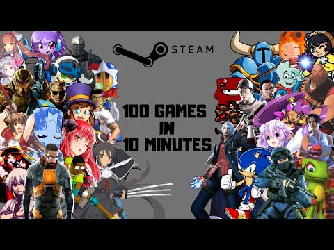 100 Steam Games In 10 Minutes!