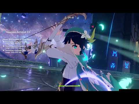 3.0 Abyss 12-2 in 1 min | Keqing Aggravate + Hu Tao Funerational