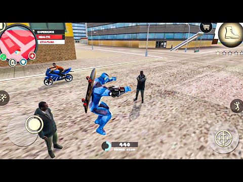 Rope Hero Vice Town Police Chase Android Gameplay