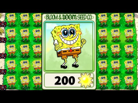 PvZ Mod Repeater Spongebob vs All Zombies 2 Plants vs Zombies