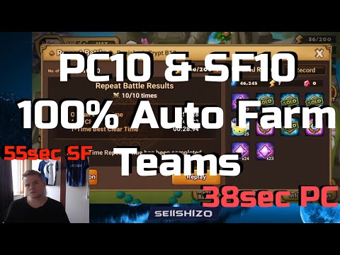 PC10 and SF10 100% Consistent Fast Teams for Auto Farm + SWC talk - Summoners war
