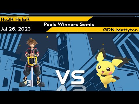 Xeno303 Pools Winners Semis - HelpR (Sora) vs Mattyton (Pichu) - Smash Ultimate