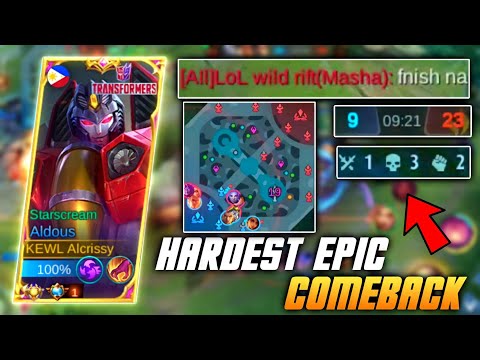 ALDOUS EPIC COMEBACK AGAINST AGGRESSIVE ENEMIES! FROM NOTHING TO MVP! ALDOUS BEST BUILD 2022 - MLBB