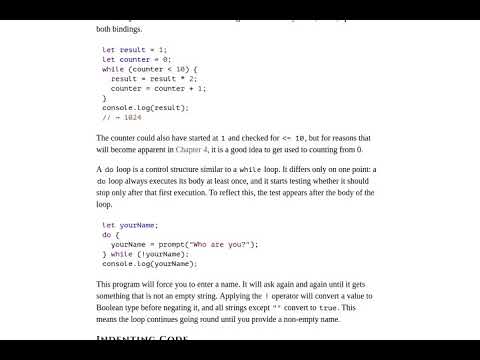 Eloquent JavaScript Ch 2 Pt 2 Marijn Haverbeke