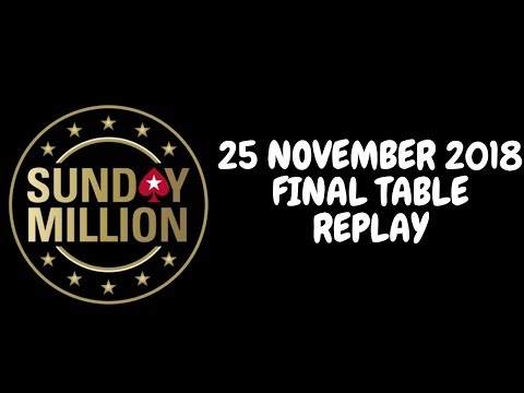 $215 Sunday Million 25 November 2018: Final Table Replay
