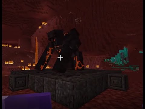 Blackstone Golem fight modded minecraft
